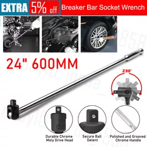 24" 600mm Breaker Bar Socket Drive Wrench Spanner CRV Steel Chrome Vanadium 1/2" - Picture 1 of 12