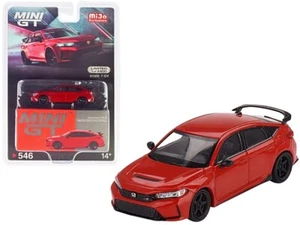 Mini GT 1:64 Honda Civic Type R Rallye Red 2023 Advan GT Metal Diecast Car #546 - Picture 1 of 4