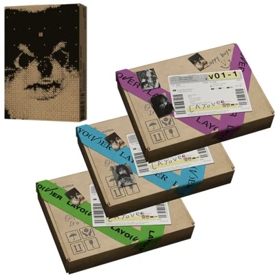 BTS V [LAYOVER] Album 3 Ver SET+WEVERSE Ver SET/3CD+QR Karte+11Buch+26Foto Karte - Bild 1 von 4