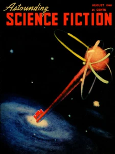 Pulp Cover Poster - Astounding Science Fiction V41 No 6, Aug (1948) Poster 18x24 - Picture 1 of 1