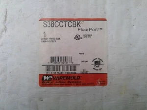 Wiremold S38CCTCBK FloorPort Cover Assembly, Black **Free Shipping** - Picture 1 of 3