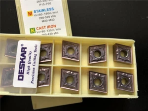 CNMG120408-HS LF6018 CNMG432 Original DESKAR CNC Hoja Carburo Insertos 20 PIEZAS - Imagen 1 de 4