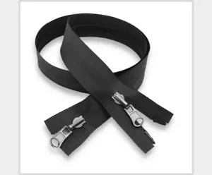 Zip ANTIVENTO Cerniera Lampo IMPERMEABILE Doppio Cursore Reversibile Double Face - Foto 1 di 2