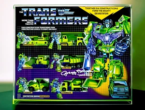 DEVESTATOR G1 - Acrylic Display Case ONLY ~ GREEN VERSION | Transformers Gen 1 - Picture 1 of 5