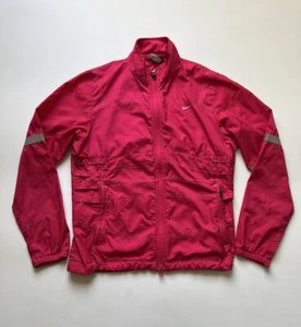 Nike Clima-Fit Full Zip Windbreaker Jacket Women’s Size XS Fuchsia Zip Pockets - Picture 1 of 11