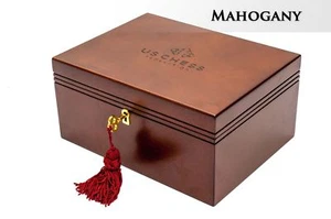 Premium CHESS Box - Mahogany - With US CHESS Logo - Picture 1 of 1