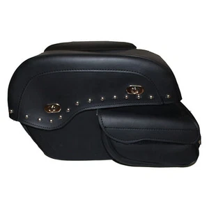 16" W MOTORCYCLE WATERPROOF STUDDED THROW OVER SADDLEBAGS FOR SUZUKI - SK2S - Foto 1 di 3