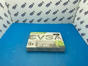 EVGA Nvidia GeForce GT 610 1GB DDR3 PCI Express Graphics Card - Picture 1 of 8