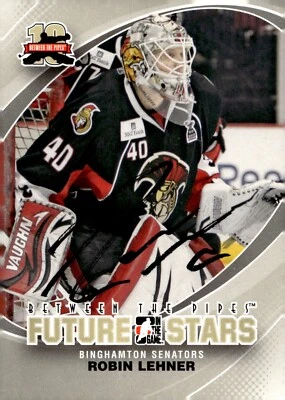 Robin Lehner - Signed 2011-12 ITG Between The Pipes Future Stars Card #49 - Image 1 of 2