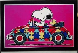  PEANUTS ♡ Snoopy ♡ Puzzle ♡ Imán ♡ Autismo - Imagen 1 de 1