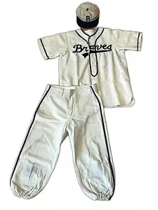 Vintage Braves Uniform 3 Pieces Baseball Elano New York Number 33 - Picture 1 of 12