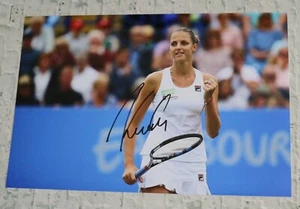 ORIGINAL Autogramm von Karolina Pliskova. pers. gesammelt auf 20x30 FOTO. 100% E - Bild 1 von 1