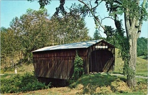 Route 14 Old Covered Bridge South Randolph Vermont Postcard Unposted - Picture 1 of 2