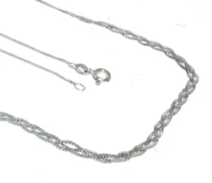 Collar tejido plata 925 para mujer/mujer - Imagen 1 de 5