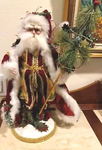 Vintage Mark Roberts 19" SANTA CAPE HOLDING A TREE FAIRY ~ LIMITED EDITION MINT - Picture 1 of 17