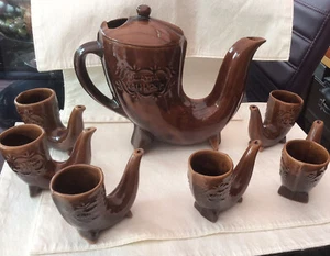 Osteuropäisches WATPA XAHKPYM Trinkset - 7-teilig - ausgefallenes Pfeifendesign RAR - Bild 1 von 12