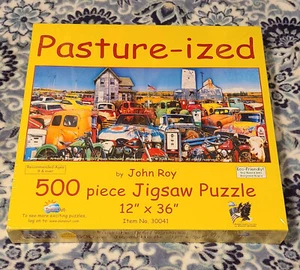 Puzzle 500 pezzi John Roy " Pasture-ized" #30041 nuovo 2010 età 9+++ - Foto 1 di 9