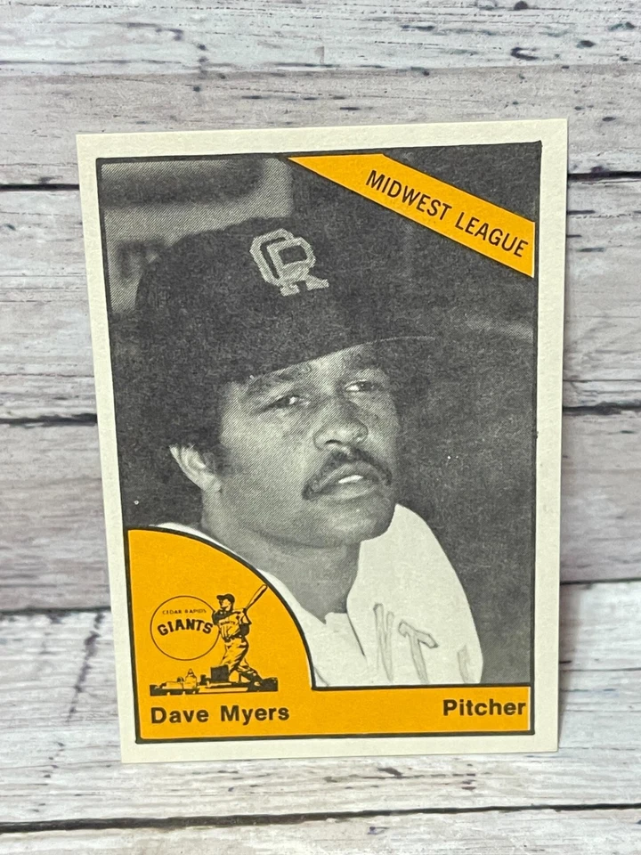 1977 Cedar Rapids Giants TCMA #15 Dave Myers - Image 1 of 2