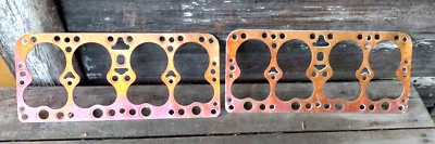1930 Hudson 8 Cylinder Copper Head Gaskets NOS Foto 1 de 2
