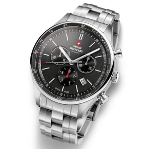 Swiss Military SM34081.01 Swiss Made Chronograph Stainless Steel Men's Watch - Picture 1 of 3