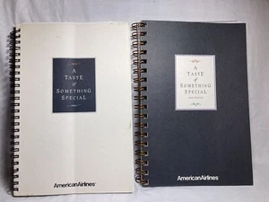American Airlines 2 Cookbooks A Taste of Something Special 1993 1997 Flagship - Picture 1 of 12