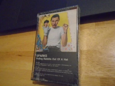 SEALED RARE OOP Sparks CASSETTE TAPE Pulling Rabbits Out of a Hat 1984 pop DEVO - Image 1 of 2