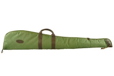 Boyt Harness Canvas Shotgun Case Green Waxed Canvas w/ Tanned Leather - GCSGUS52 - Image 1 of 4