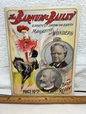 Antique Original 1906 Barnum & Bailey Magazine Of Wonders Circus Program EX - Image 1 of 4
