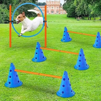 NEW Dog Agility Training Set Jump Bar Pet Obstacle Equipment Fast Shipping