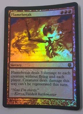 MTG Flamebreak Foil Mint Darksteel Unplayed Magic The Gathering  - Image 1 of 4