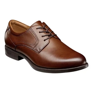 Scarpe Oxford Florsheim uomo Midtown punta liscia US 14 D EU 47 pelle marrone nuove con scatola - Foto 1 di 12