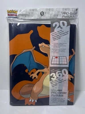 Portafolio Pokémon Charizard Ultra PRO-Binder 20-18 páginas de bolsillo para 360 Foto 1 de 2