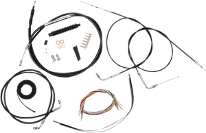 LA Choppers Complete Handlebar Cable And Brake Line Kits LA-8110KT2B-13B - Bild 1 von 1