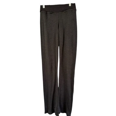 Gucci 100% Silk Pull On Knit Bootcut Loungepants Womens Size XS Italy Dark Gray - Image 1 of 4