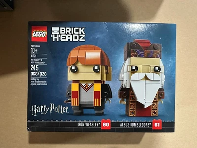 LEGO 41621 BRICKHEADZ ~ RON WEASLEY & ALBUS DUMBLEDORE New Retired SEALED - Image 1 of 2