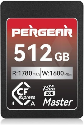 US Stock Pergear 512GB CFexpress 4.0 Type A Memory Card for Sony Camera - Image 1 of 4