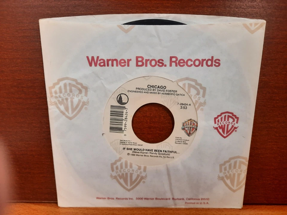 45 / Chicago / 1986 / If She Would Have Been Faithful... / Forever - Image 1 of 1