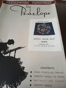 Penelope Tapestry. Queen Anne Dining Chair Seat Kit - Picture 1 of 5