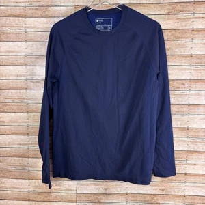 Figs Mens Seamless Longsleeve Underscrub in Blue size Medium Healthcare Nurses - Picture 1 of 6