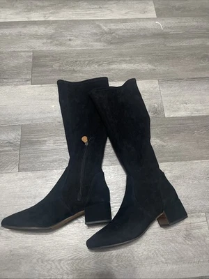 Usado en Excelente Condición Gentle Souls by Kenneth Cole Para Mujer Emma Negro Bota Hasta la Rodilla Talla 10M Foto 1 de 4