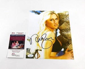 Foto firmada por Natalie Gulbis 8 x 10 color postura de golfista #1 JSA automática AV69148 - Imagen 1 de 3