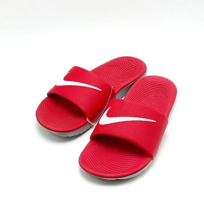 Nike Kawa Slide University rojo/blanco para niños grandes (819352 600) Foto 1 de 4