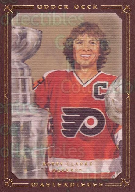 2008-09 UD Masterpieces Brown #61 Bobby Clarke, Stanley Cup, Hart Trophy - Image 1 of 1