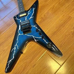White Linghtning Dimebag Darrel Dean ML Shaped Electric Guitar Floyed Rose Solid - Picture 1 of 22