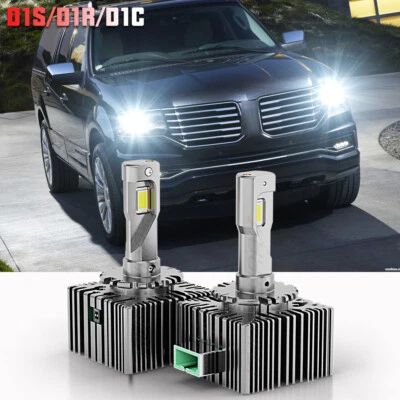 For Lincoln Navigator 2007-2017 2x D1S LED Headlight Bulbs Replace HID Xenon - Image 1 of 4