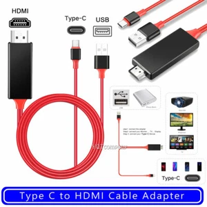 Adaptador de cable de TV USB-C tipo C a HDMI 4K 1080P HD para teléfonos Android Samsung - Imagen 1 de 12