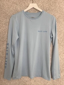 Damen Salt Life UVapor Langarmshirt - Salty State Of Mind - Blau Medium - Bild 1 von 10