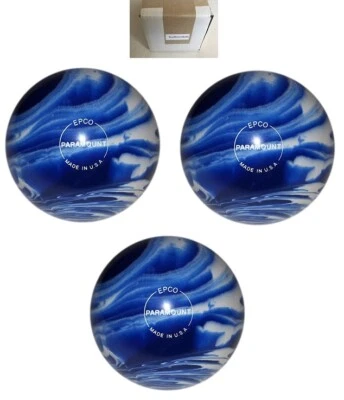 EPCO Duckpin- Paramount Marbleized- Blue & White (with engraving)