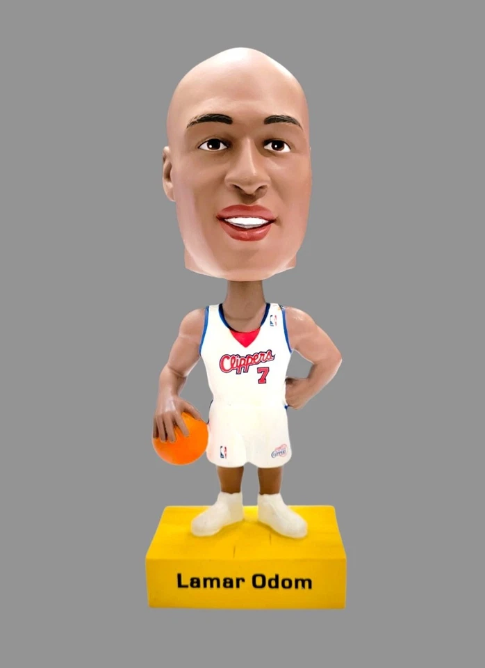 LOS ANGELES CLIPPERS LAMAR ODOM BALONCESTO BOBBLEHEAD 2001 CUBIERTA SUPERIOR  Foto 1 de 4