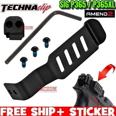 Clip de cinturón para pistola Techna para SIG P365 P365 XL - DIBUJO DE CINTURÓN - NUEVO MODELO - P365BA Foto 1 de 4